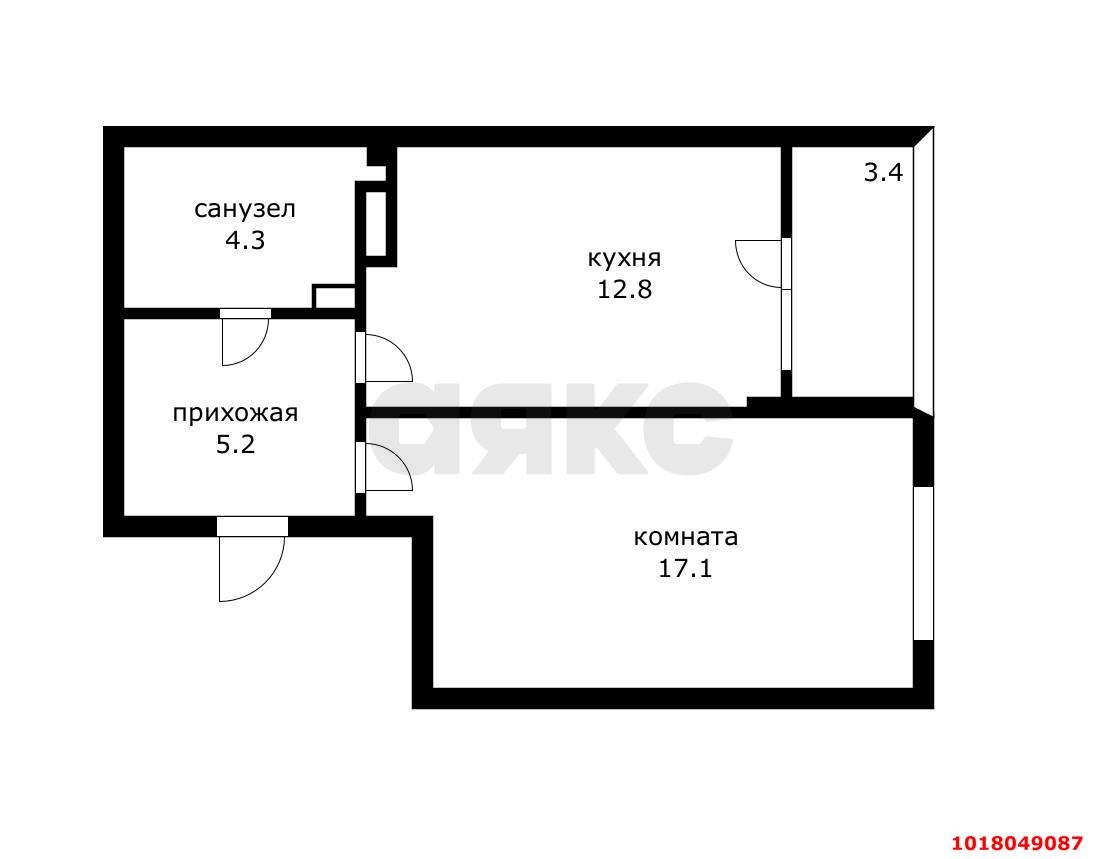 Фото №8: 1-комнатная квартира <span class="whitespace-nowrap">39 м²</span>, <span class="whitespace-nowrap">10/24 эт.</span> - Краснодар, Прикубанский внутригородской округ, мкр. Достояние, ул. Конгрессная, 33к1