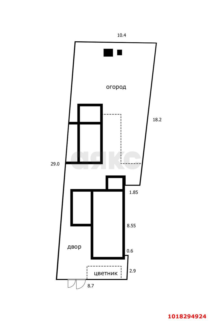 Фото №3: Дом <span class="whitespace-nowrap">53 м²</span> <span class="whitespace-nowrap">+ 2.82 сот.</span>, <span class="whitespace-nowrap">1 эт.</span> - Краснодар, Прикубанский внутригородской округ, мкр. Табачная Фабрика, пер. 1-й Безымянный