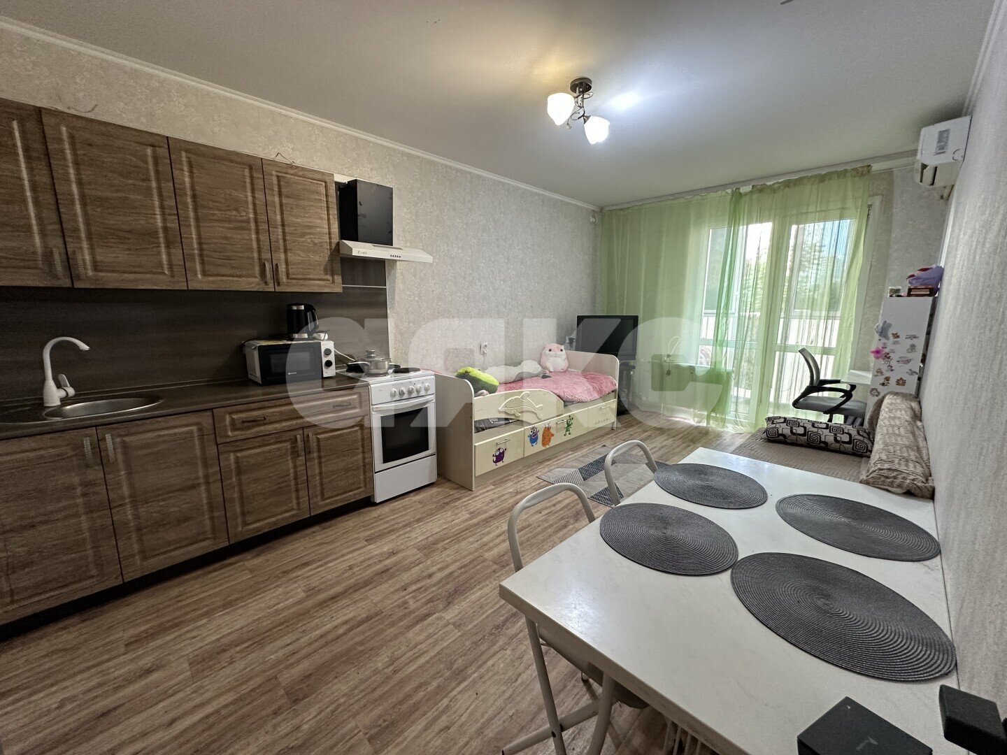 Фото №2: Студия <span class="whitespace-nowrap">23 м²</span>, <span class="whitespace-nowrap">1/16 эт.</span> - Анапа, Горгиппия, мкр. ЖК Горгиппия, ул. Адмирала Пустошкина, 22к4