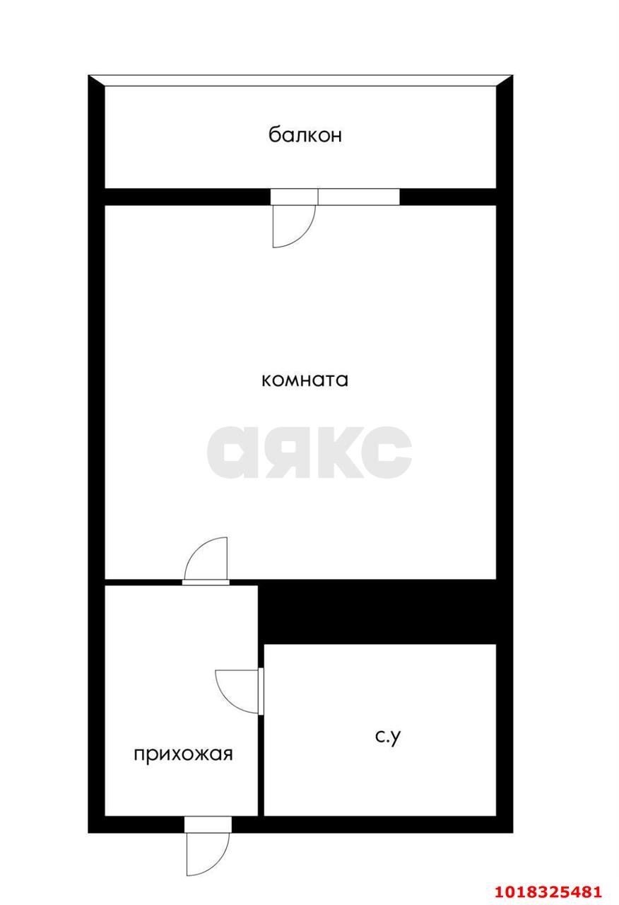 Фото №11: Студия <span class="whitespace-nowrap">25 м²</span>, <span class="whitespace-nowrap">22/24 эт.</span> - Краснодар, Прикубанский внутригородской округ, мкр. жилой комплекс Свобода, ул. Домбайская, 55к2