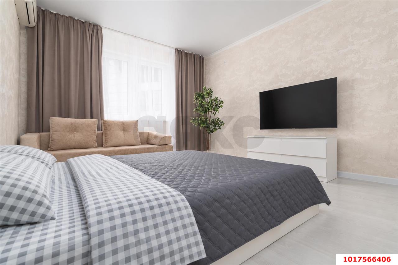 Фото №3: 1-комнатная квартира <span class="whitespace-nowrap">50 м²</span>, <span class="whitespace-nowrap">4/24 эт.</span> - Краснодар, Кожзавод, ЖК Резиденция, мкр. Западный внутригородской округ, ул. Кожевенная, 22
