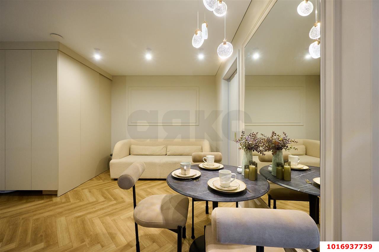Фото №6: 1-комнатная квартира <span class="whitespace-nowrap">37 м²</span>, <span class="whitespace-nowrap">6/24 эт.</span> - Краснодар, Центральный внутригородской округ, Табачная Фабрика, мкр. ЖК Все Свои Вип, ул. Колхозная, 5/2к1