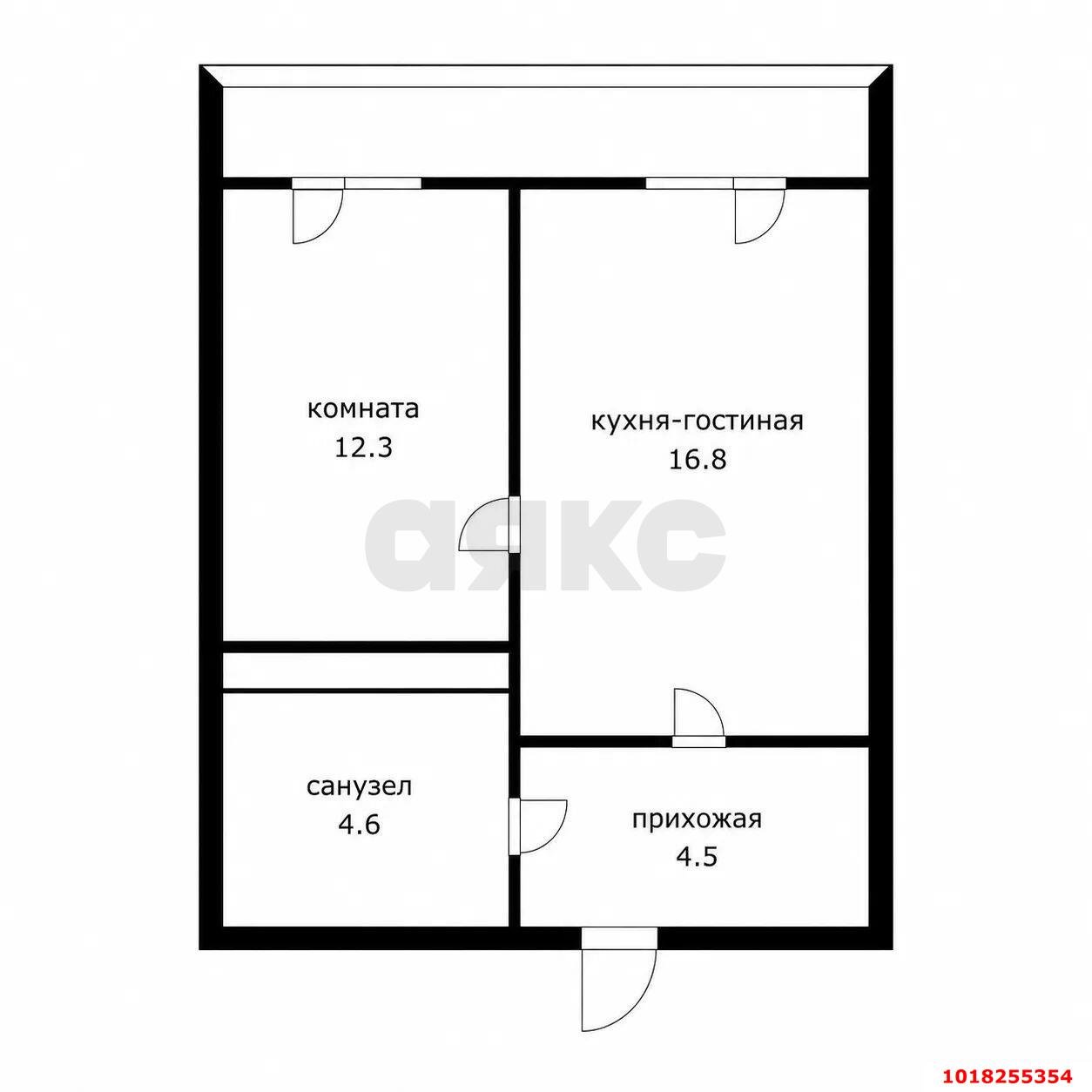Фото №10: 1-комнатная квартира <span class="whitespace-nowrap">44 м²</span>, <span class="whitespace-nowrap">16/17 эт.</span> - Краснодар, Прикубанский внутригородской округ, Музыкальный, мкр. ЖК Времена Года, ул. Евгении Жигуленко, 4