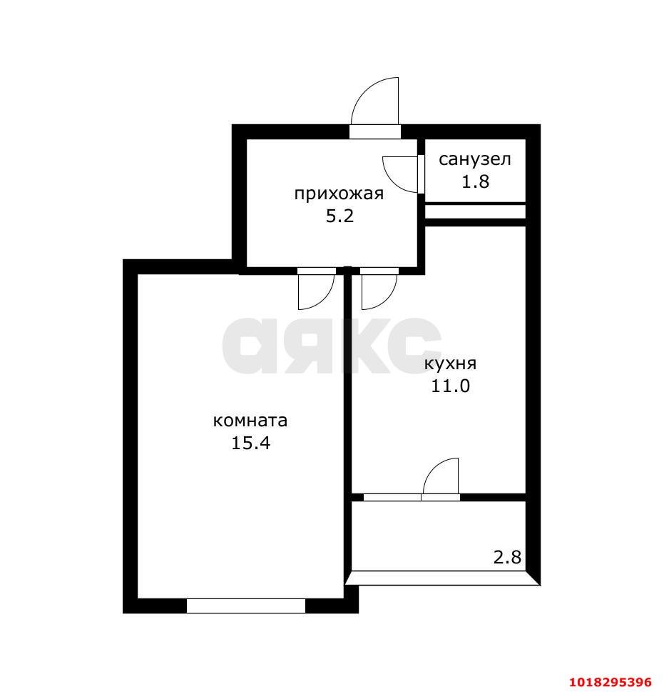 Фото №8: 1-комнатная квартира <span class="whitespace-nowrap">41 м²</span>, <span class="whitespace-nowrap">7/12 эт.</span> - Краснодар, Прикубанский внутригородской округ, мкр. жилой комплекс Спортивная Деревня, ул. Западный Обход, 42к1