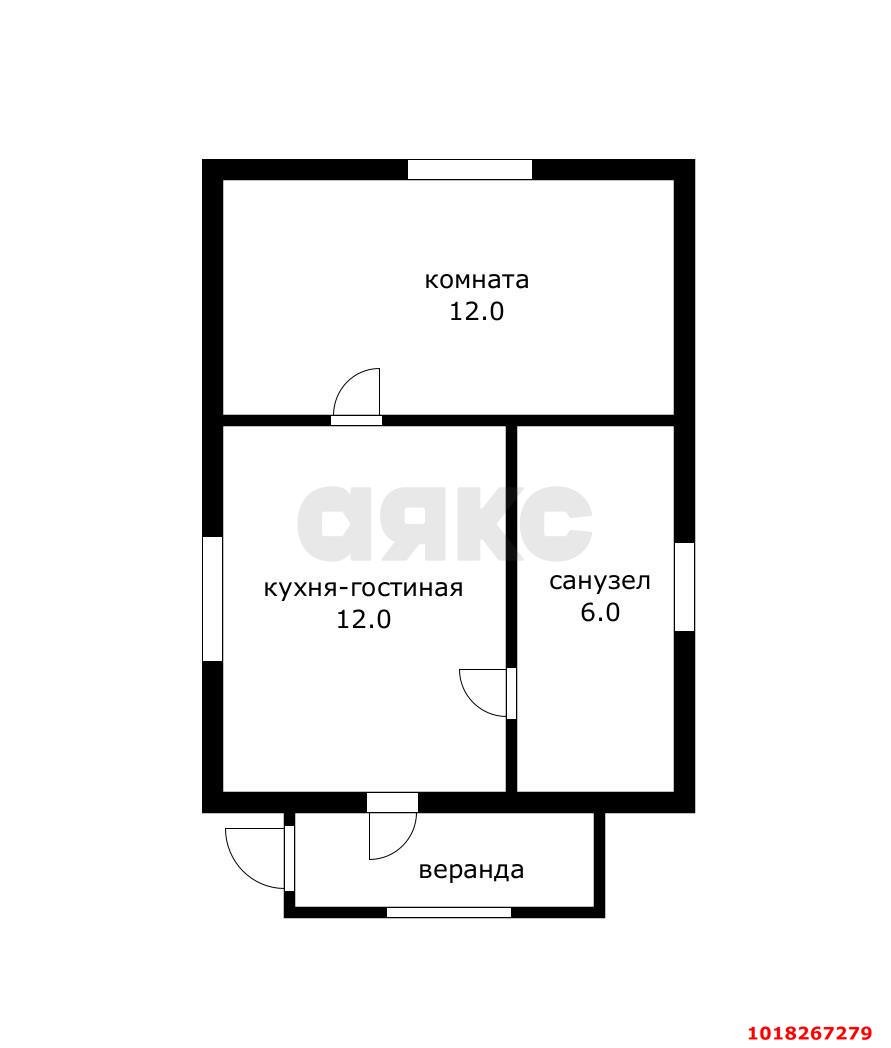 Фото №10: Дом <span class="whitespace-nowrap">30 м²</span> <span class="whitespace-nowrap">+ 4 сот.</span>, <span class="whitespace-nowrap">1 эт.</span> - СТ Юбилейное, мкр. Прикубанский внутригородской округ, ул. Виноградная, 27