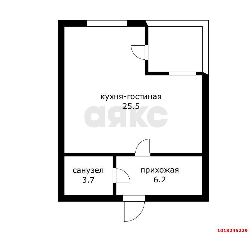 Фото №5: 1-комнатная квартира <span class="whitespace-nowrap">41 м²</span>, <span class="whitespace-nowrap">7/14 эт.</span> - Краснодар, Западный внутригородской округ, мкр. Центральный, ул. Кубанская Набережная, 52к2