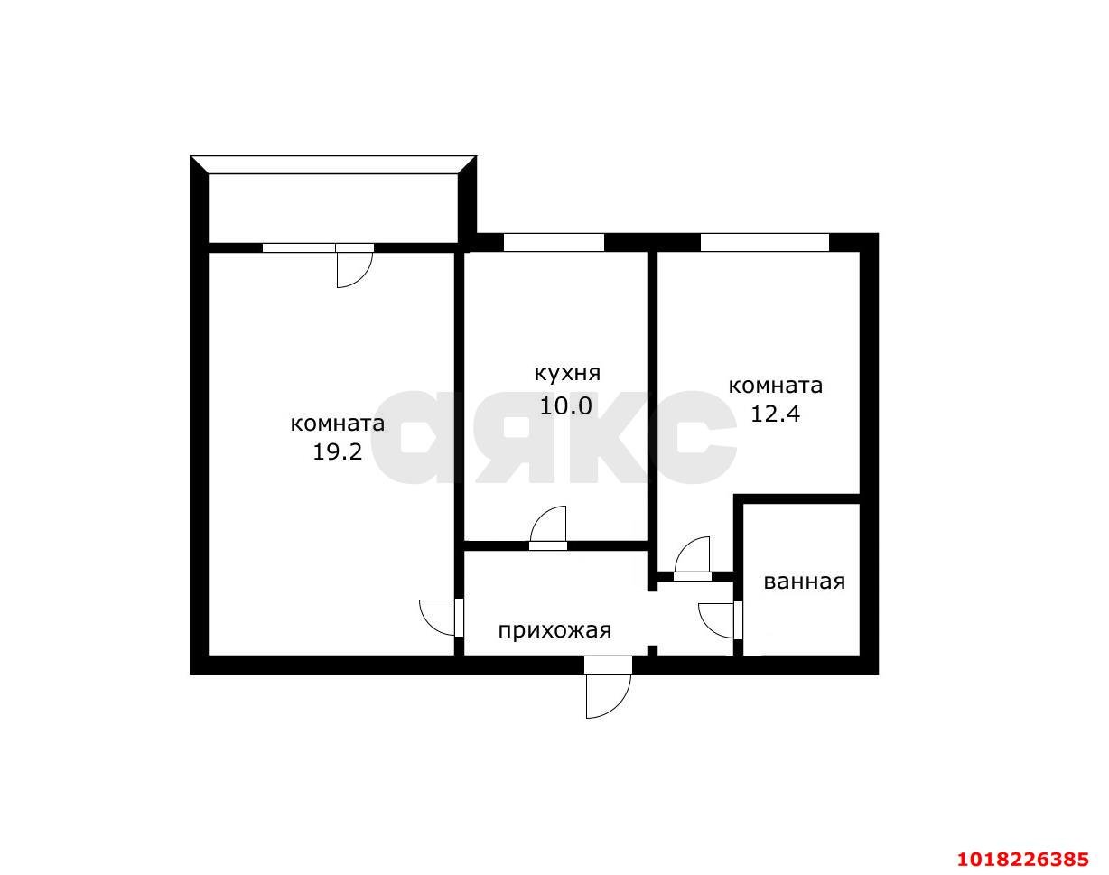 Фото №10: 2-комнатная квартира <span class="whitespace-nowrap">51 м²</span>, <span class="whitespace-nowrap">2/9 эт.</span> - Краснодар, Карасунский внутригородской округ, мкр. Гидростроителей, ул. Гидростроителей, 39