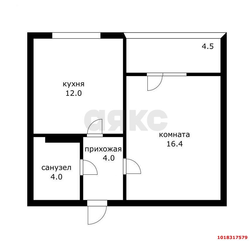 Фото №10: 1-комнатная квартира <span class="whitespace-nowrap">41 м²</span>, <span class="whitespace-nowrap">3/16 эт.</span> - Краснодар, Карасунский внутригородской округ, Гидростроителей, мкр. ЖК Феникс, ул. имени В.Н. Мачуги, 6/2к1