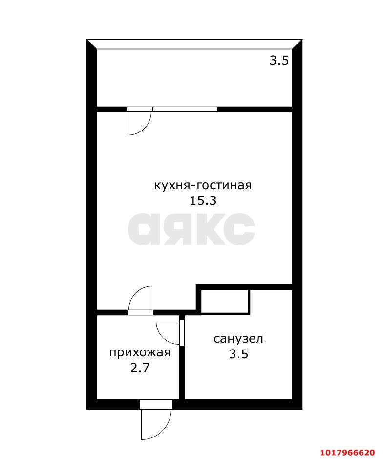 Фото №14: Студия <span class="whitespace-nowrap">24 м²</span>, <span class="whitespace-nowrap">14/16 эт.</span> - Краснодар, Прикубанский внутригородской округ, мкр. жилой комплекс Самолёт, ул. Западный Обход, 39/2