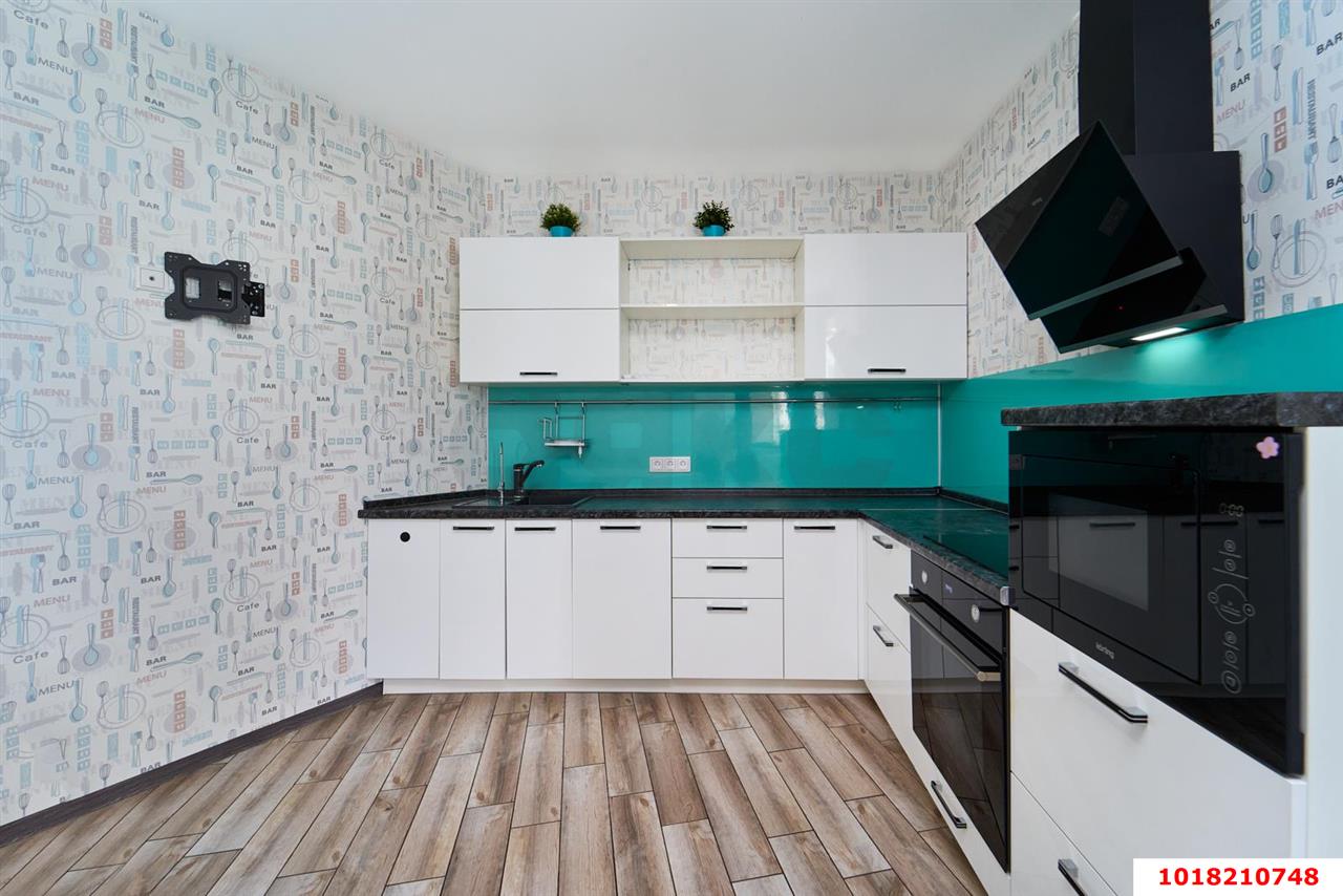 Фото №3: 1-комнатная квартира <span class="whitespace-nowrap">56 м²</span>, <span class="whitespace-nowrap">14/24 эт.</span> - Краснодар, Кожзавод, ЖК Европейский, мкр. Западный внутригородской округ, ул. Кожевенная, 24