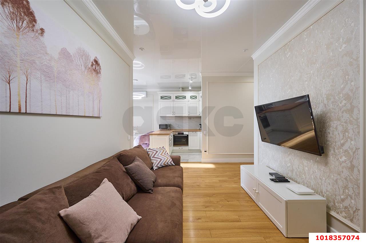 Фото №7: 1-комнатная квартира <span class="whitespace-nowrap">50 м²</span>, <span class="whitespace-nowrap">5/25 эт.</span> - Краснодар, Западный внутригородской округ, Фестивальный, мкр. ЖК Тургенев, ул. Дальняя, 8к1