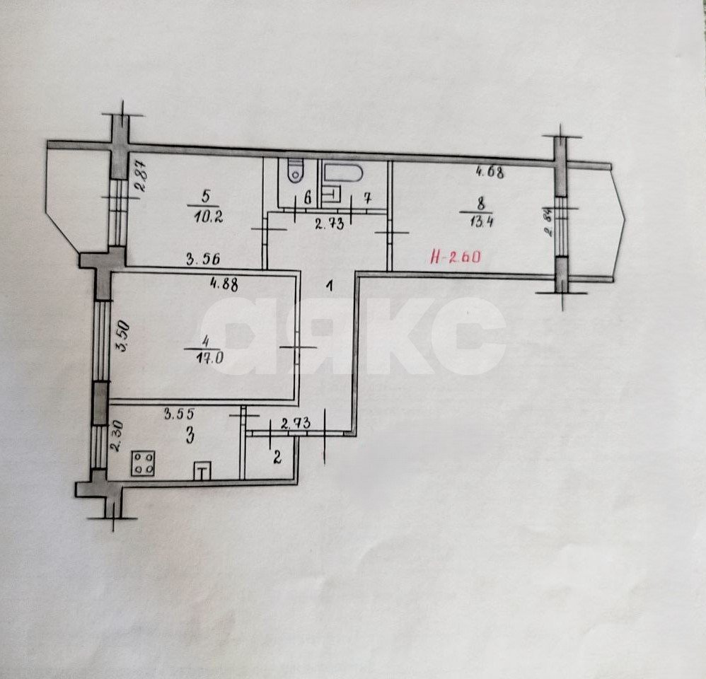 Фото №30: 3-комнатная квартира 68 м² - Волгоград, 119-й, ул. Нарвская, 8