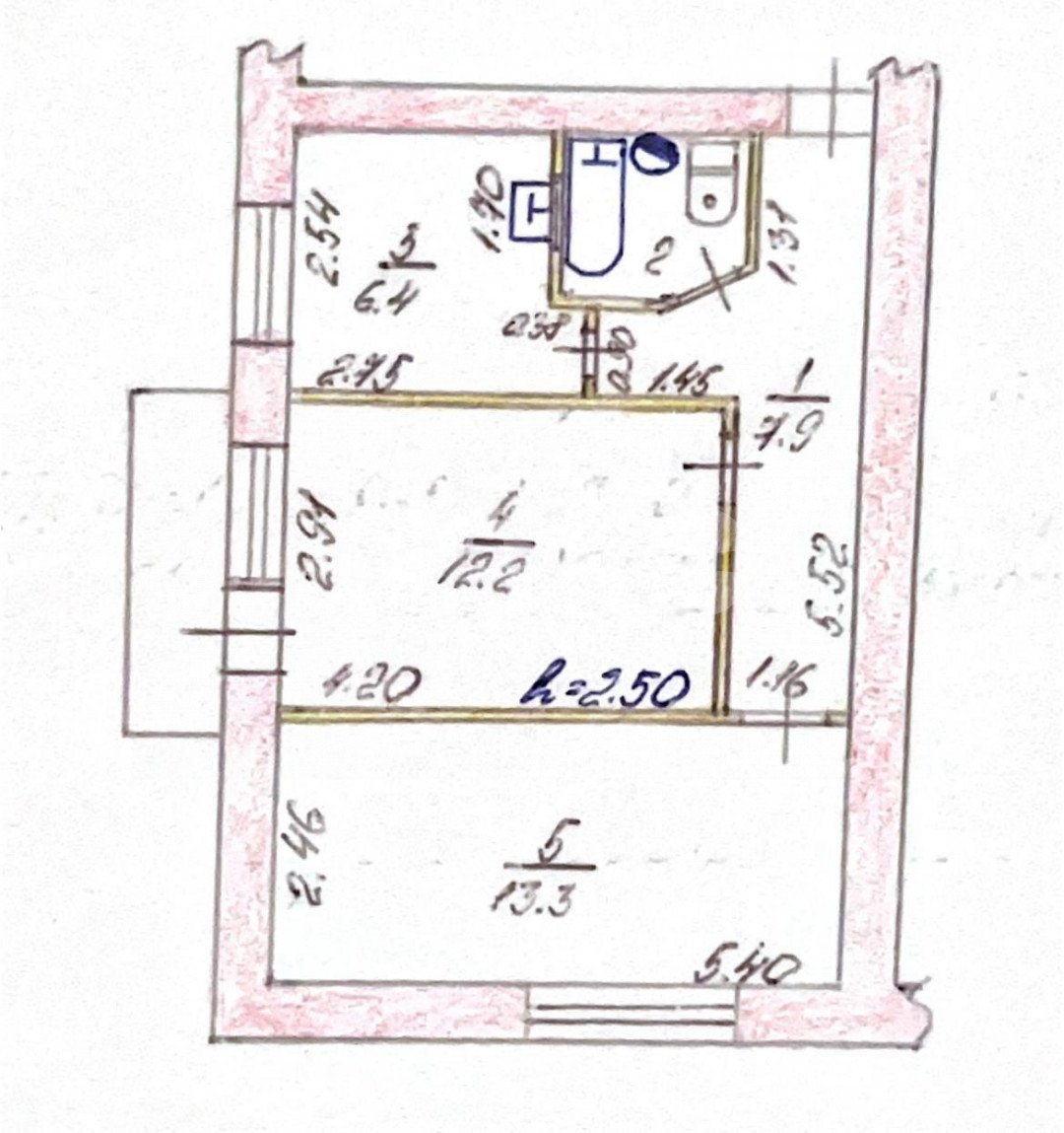 Фото №4: 2-комнатная квартира 45 м² - Симферополь, 773-й квартал, ул. Троллейбусная, 7