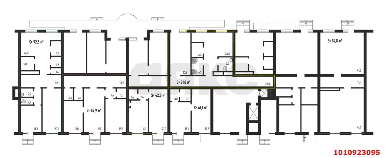 Фото №4: Торговое помещение 91 м² - Краснодар, жилой комплекс Премьера, ул. Автолюбителей, 1/7к1