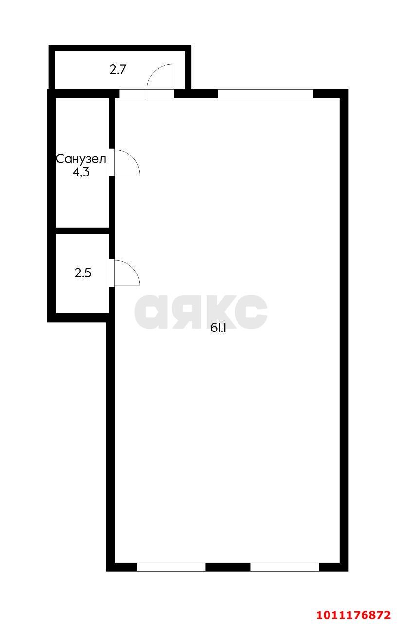 Фото №1: 2-комнатная квартира 67 м² - Краснодар, Круглик, ул. Черниговская, 6