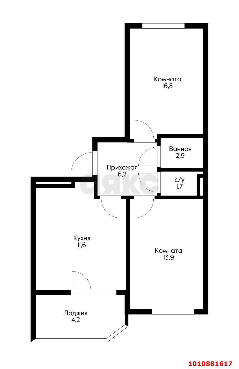 Фото №10: 2-комнатная квартира 57 м² - Краснодар, Прикубанский внутригородской округ, мкр. Достояние, ул. Конгрессная, 29