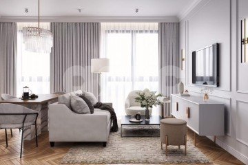 Фото №2: 1-комнатная квартира 40 м² - Москва, мкр. жилой комплекс Сидней Сити, ул. Шелепихинская набережная, 38к5