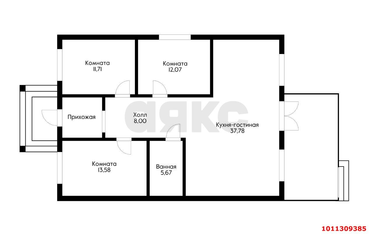 Фото №2: Дом 98 м² + 4 сот. - Политехник, Прикубанский внутригородской округ, ул. Огородная, 106