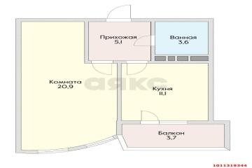 Фото №2: 1-комнатная квартира 43 м² - Краснодар, мкр. жилой комплекс Версаль, ул. Черниговская, 1