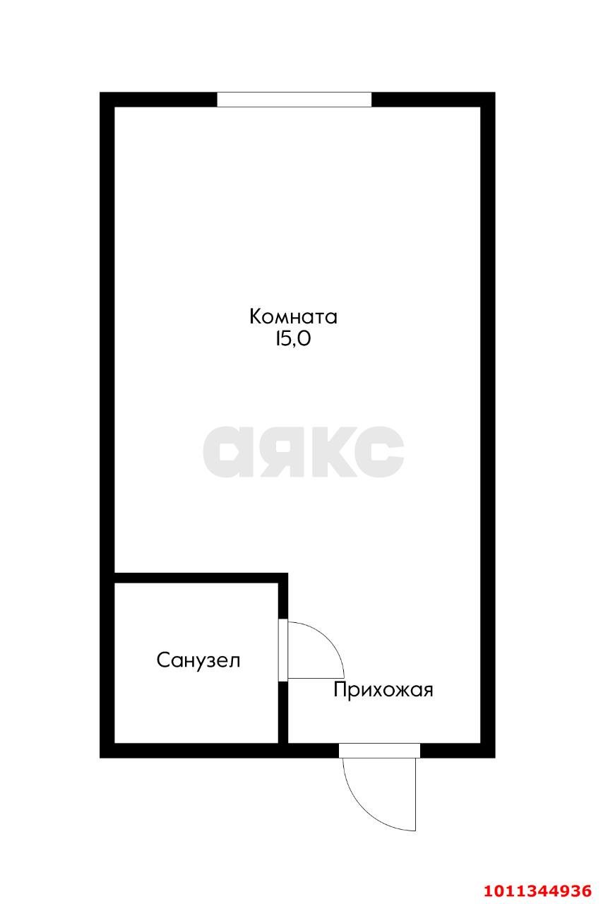 Фото №4: Студия 20 м² - Российский, Прикубанский внутригородской округ, ул. Бигдая, 8