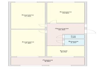 Фото №2: 3-комнатная квартира 86 м² - Краснодар, мкр. Гидростроителей, ул. Дмитрия Благоева, 18