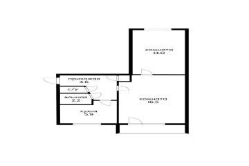 Фото №5: 2-комнатная квартира 44 м² - Краснодар, мкр. Камвольно-суконный Комбинат, пр-д 3-й Онежский, 7