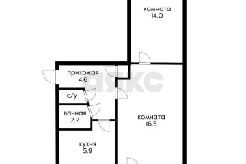 Фото №5: 2-комнатная квартира 44 м² - Краснодар, мкр. Камвольно-суконный Комбинат, пр-д 3-й Онежский, 7