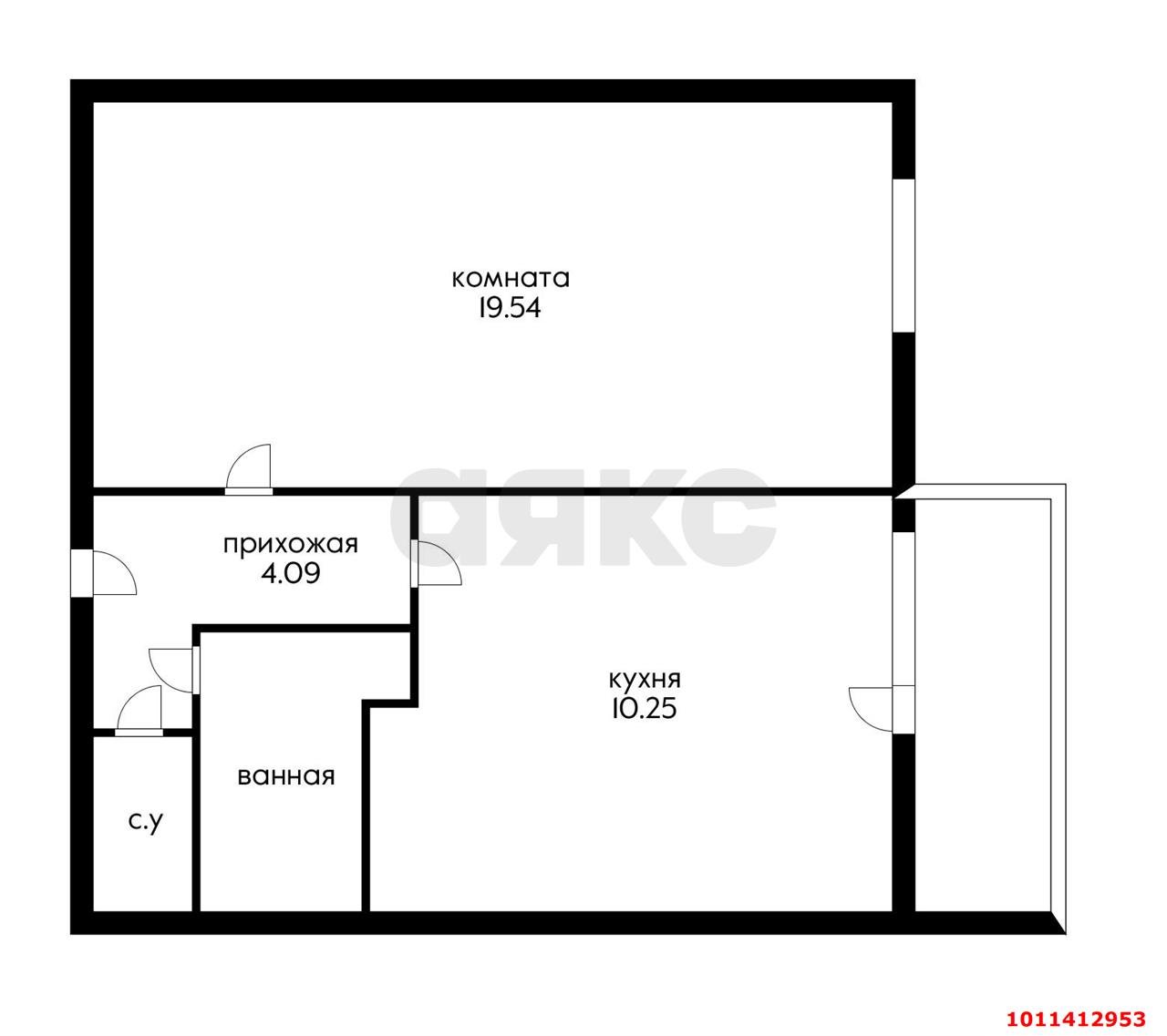 Фото №1: 1-комнатная квартира 41 м² - Краснодар, Юбилейный, ул. Думенко, 10