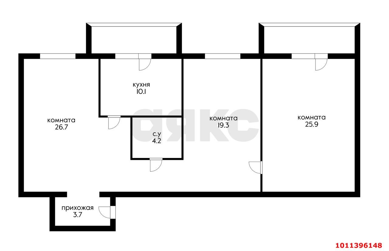 Фото №10: 3-комнатная квартира 102 м² - Горячий Ключ, Администрация, ул. Гоголя, 72