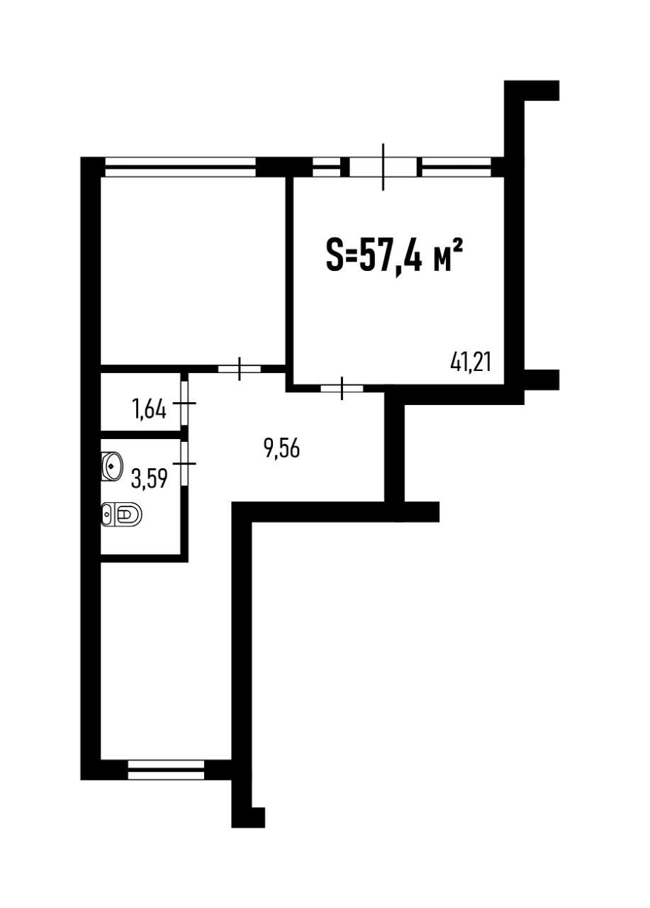 Фото №1: Коммерция 57 м² - Краснодар, Прикубанский внутригородской округ, мкр. жилой комплекс Свобода, ул. Домбайская, 55к3