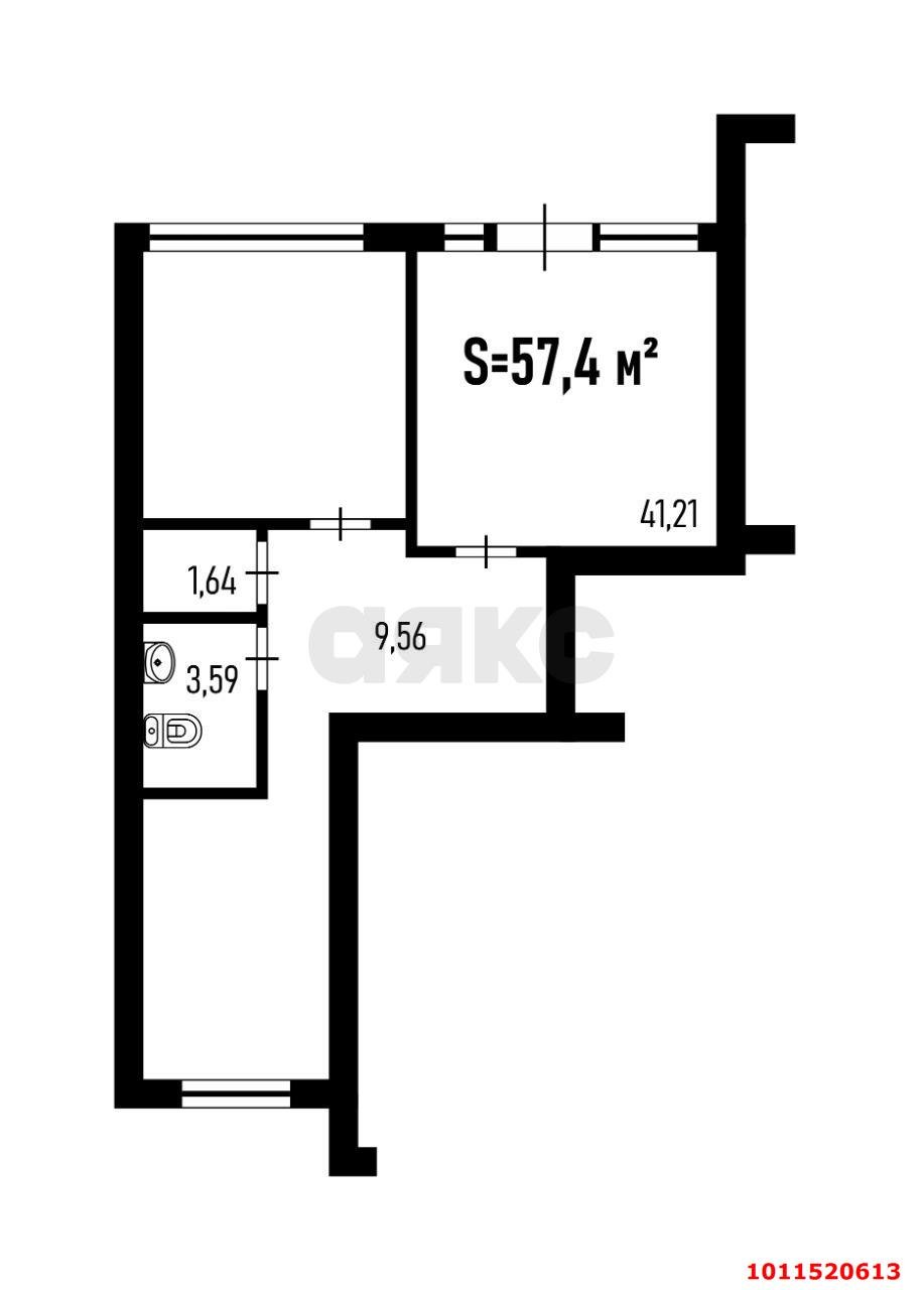 Фото №1: Торговое помещение 58 м² - Краснодар, жилой комплекс Свобода, ул. Домбайская, 55к3