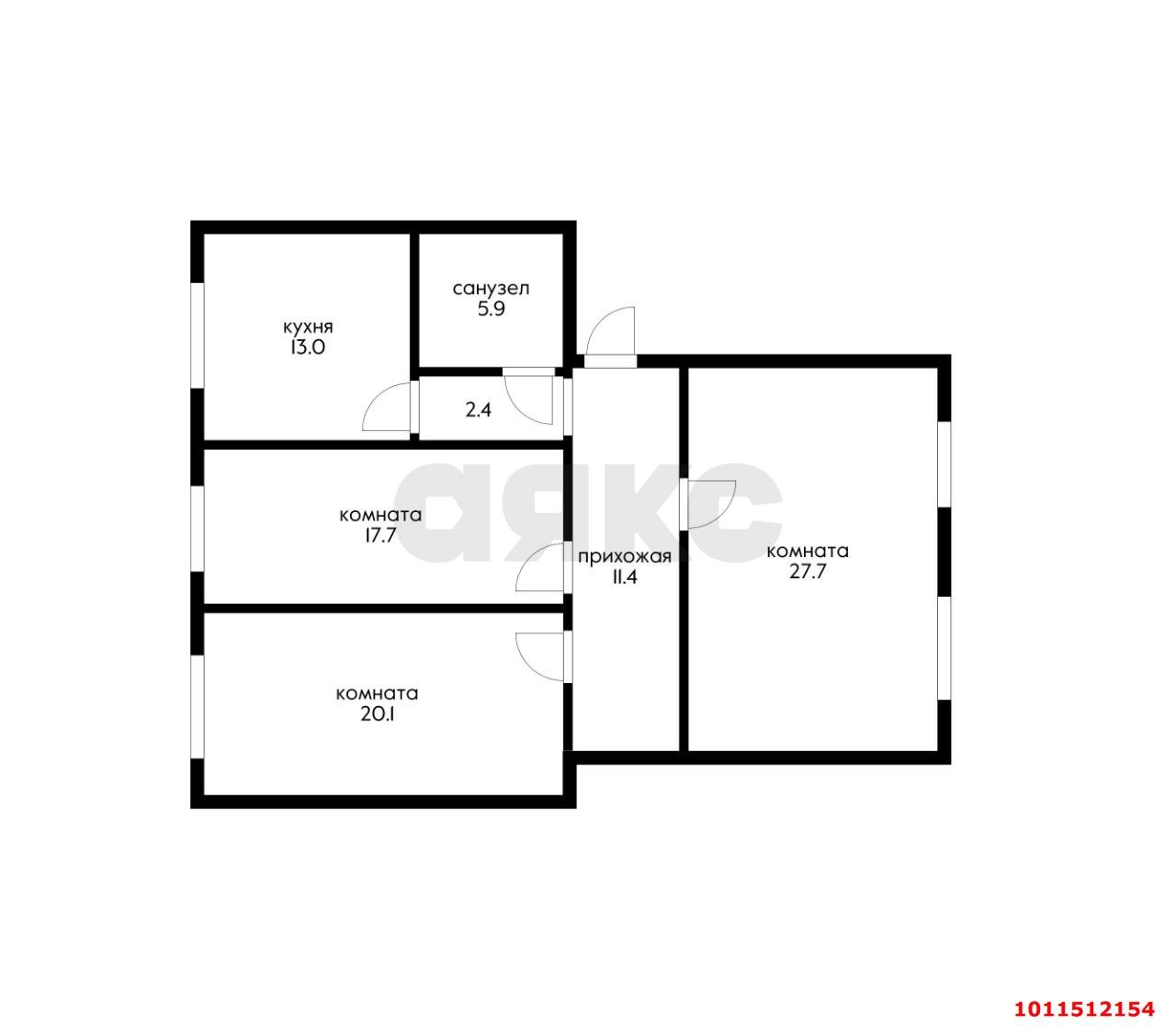 Фото №1: 3-комнатная квартира 100 м² - Краснодар, Пашковский, ул. Карасунская, 257