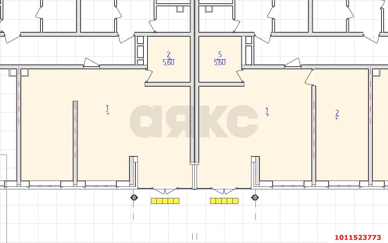 Фото №4: 2-комнатная квартира 54 м² - Краснодар, имени Петра Метальникова, ул. Петра Метальникова, 38
