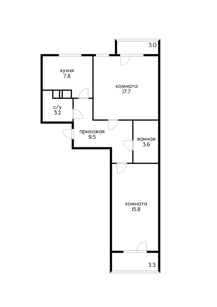 Фото №2: 2-комнатная квартира 57 м² - Краснодар, Прикубанский внутригородской округ, СТ Садовод-2, мкр. СНТ Садовод 2, ул. Абрикосовая, 4/1