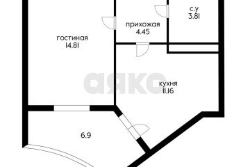 Фото №2: 1-комнатная квартира 37 м² - Краснодар, мкр. Губернский, ул. им. Героя Яцкова И.В., 9к3