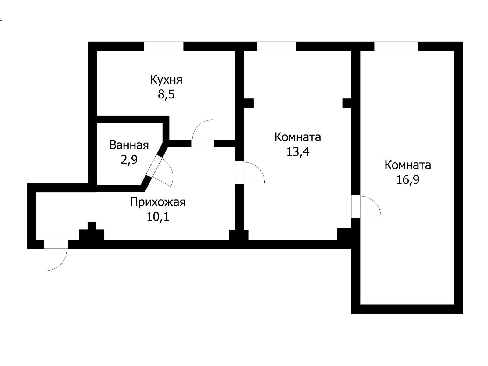 Фото №8: 2-комнатная квартира 52 м² - Краснодар, мкр. Центральный, ул. Орджоникидзе, 93