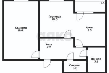 Фото №5: 2-комнатная квартира 51 м² - Краснодар, мкр. жилой комплекс Новелла, ул. Питерская, 40к1