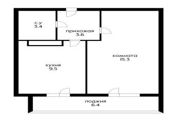 Фото №2: 1-комнатная квартира 38 м² - Краснодар, мкр. Почтовый, ул. имени Валерия Гассия, 3
