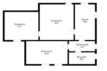 Фото №4: Часть дома 57 м² - Краснодар, мкр. Дубинка, ул. Озёрная, 29